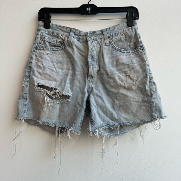AG Jeans 49 Button Distressed Cut Off Shorts - 26 - Picture 4 of 9
